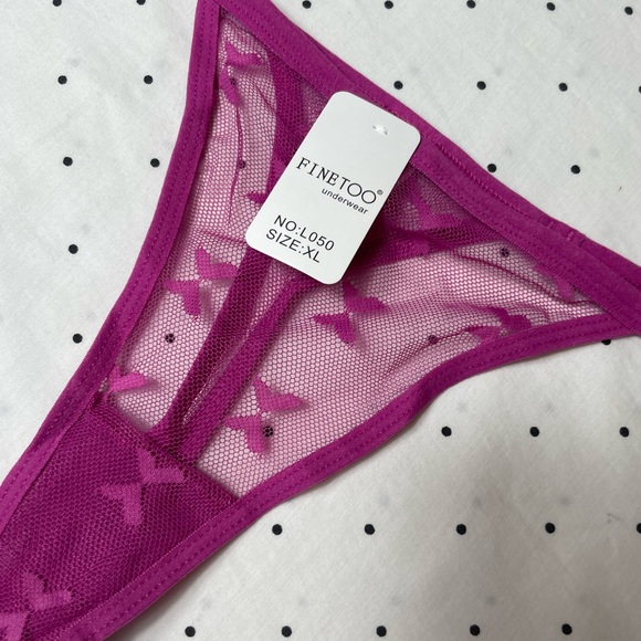 NWT - Large - sexy pink panties underwear thong - Picture 8 of 9